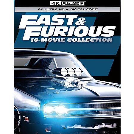 10-Movie Fast & Furious Collection (4K UHD Blu-ray + Digital) $47 + Free Shipping ($4.70/movie)