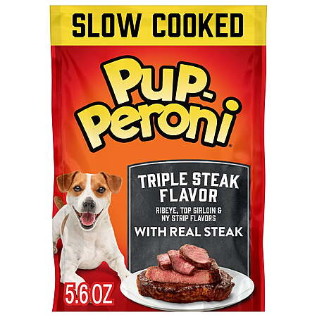 8-Pack 5.6-Oz Pup Peroni Triple Steak Flavor Dog Treats $8.66 + Free S&H w/ Walmart+ or on $35+