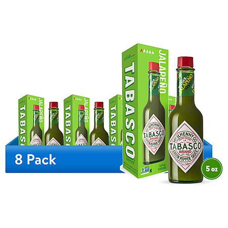 8-Ct 5-Oz Tabasco Green Pepper Sauce $12.11 + Free S&H w/ Walmart+ or on $35+