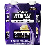 AMAZON EAS Myoplex Original Ready-to-Drink Nutrition Shake, 42G protein French Vanilla, 4 Count, 17 Ounce (Pack of 3) $22 after coupon