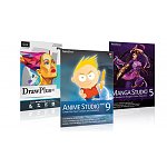 Creative Essentials Bundle:  Draw Plus x6, Anime Studio 9, Manga Studio 5; Retail boxes (not downloads) $19.99 FS @ 1Sale.com; Reg $249.99