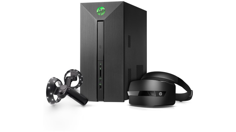 HP Pavilion Desktop 580-131 (AMD Ryzen 5 1400, 8GB RAM, 1TB HDD, AMD RX580) + HP Windows Mixed Reality Headset with Motion Controllers $598 + FS