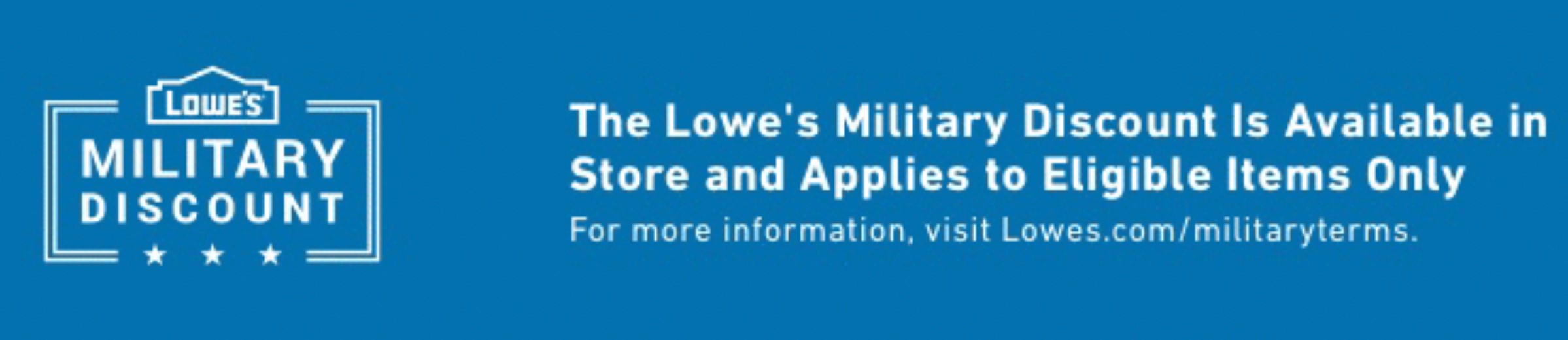 PSA: Lowes Military Discount No Longer working online