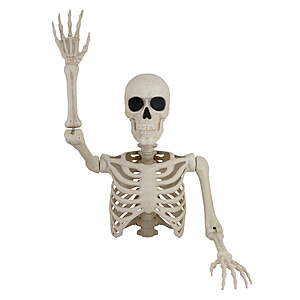 Walmart Skeleton Groundbreaker Decoration, Ivory, 46", Halloween by Way To Celebrate