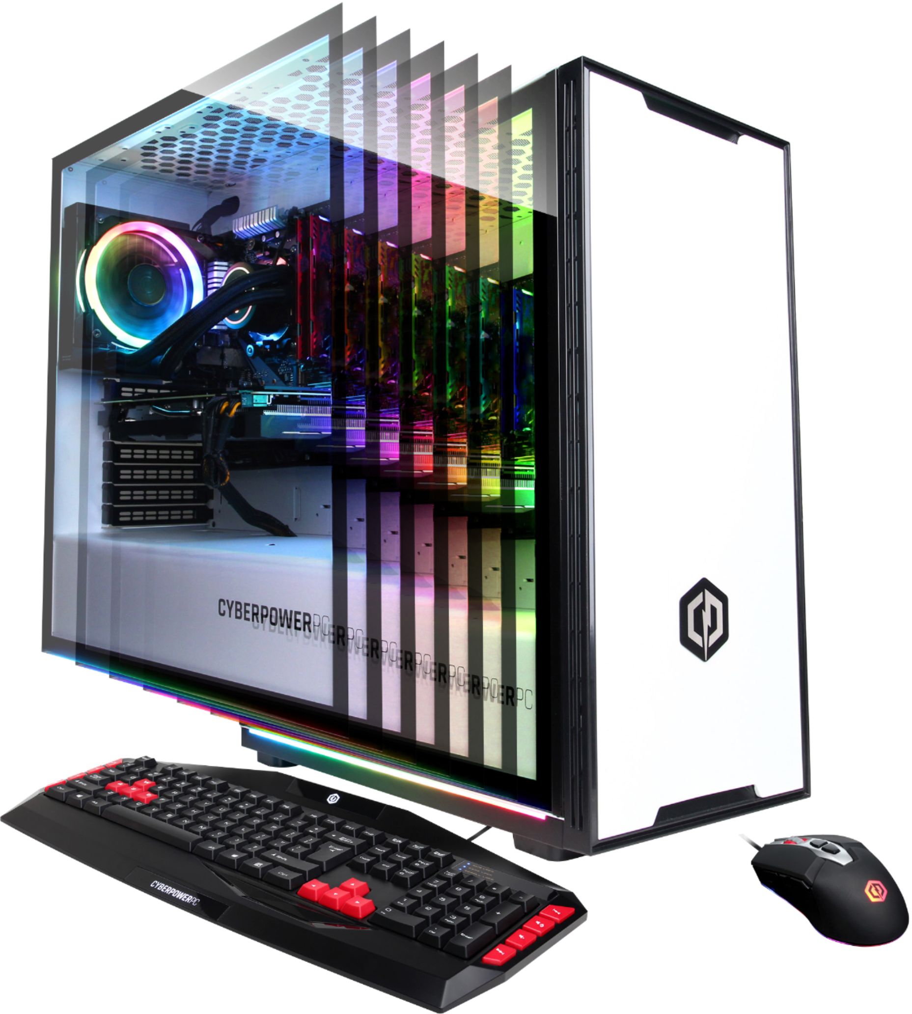 CyberPowerPC - Ryzen 7 3700X - 16GB - 2070 SUPER - 240GB SSD+2TB HDD - White - $1199.99