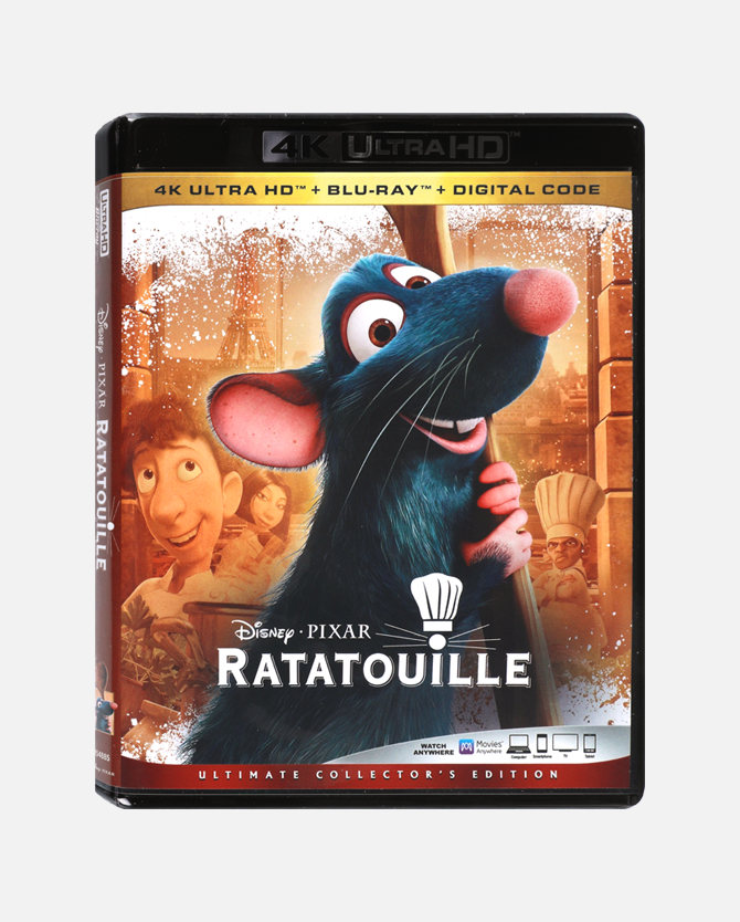 Disney Movie Insiders Ratatouille 4K Bluray Combo Pack + Digital Code