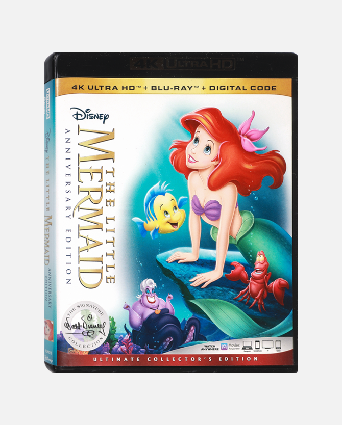 DMI The Little Mermaid , Mulan & Frozen Ii [4K Ultra HD + Blu-ray + Digital Code] Reward From 950 Disney Movie Insiders Points