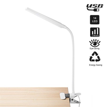 Kootion 5w Dimmable Led Clip On Desk Lamp 7 99 Fs Walmart