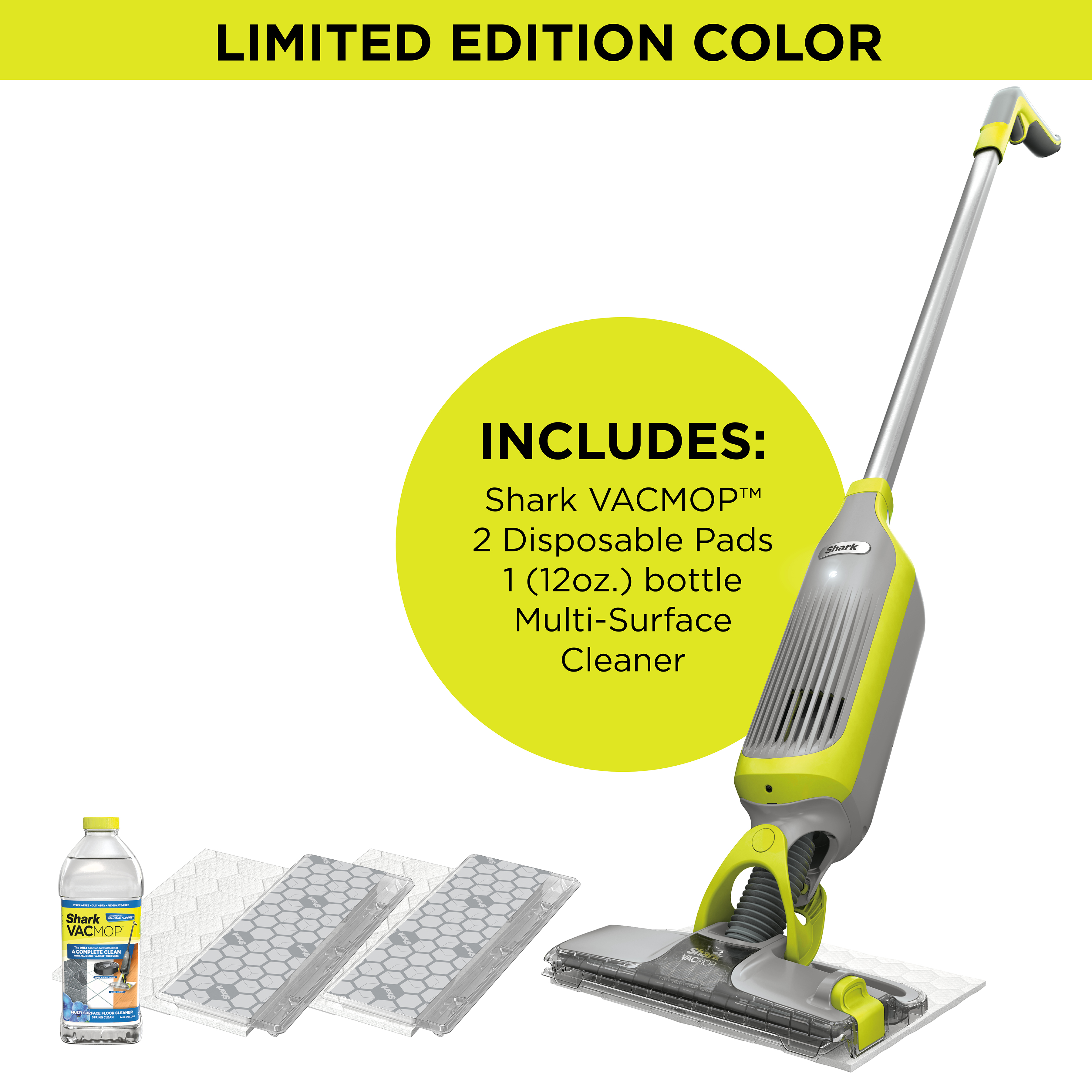 Shark VACMOP Cordless Hard Floor Vacuum Mop with Disposable VACMOP Pad, VM190 - Walmart.com $54.00