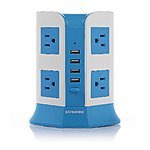 Safemore Smart 8-Outlet with 4-USB Output Surge Protection Power Strip 4000W 110-250V $21.99 + Freeshipping
