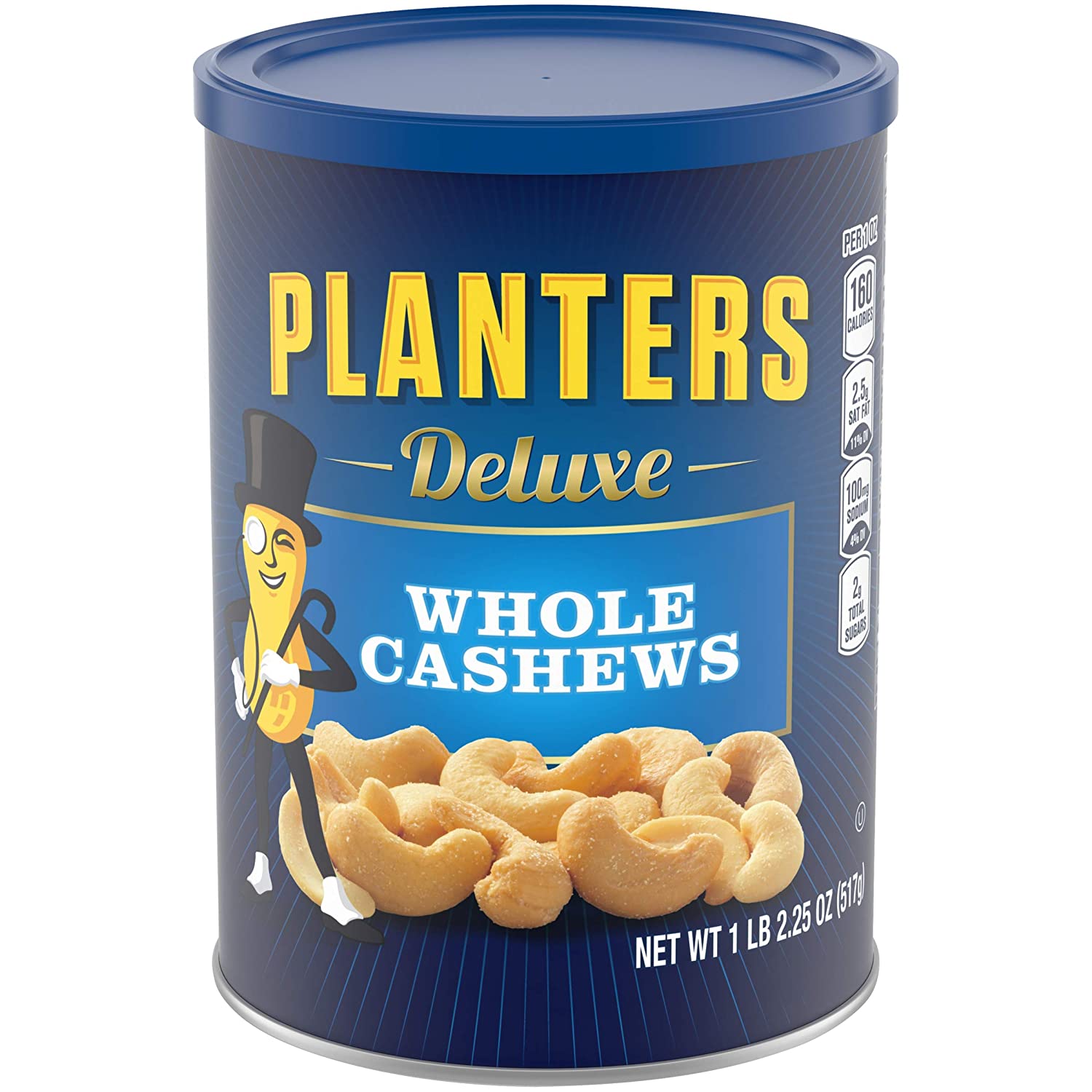 18.25-Oz PLANTERS Deluxe Whole Cashews $4.67 or less w/ S&S at Amazon