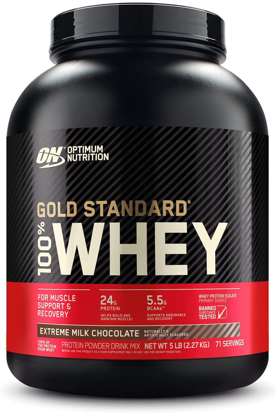 5-Lbs Optimum Nutrition 100% Whey Protein (Various), 2 for $65.8 w/ Auto Delivery