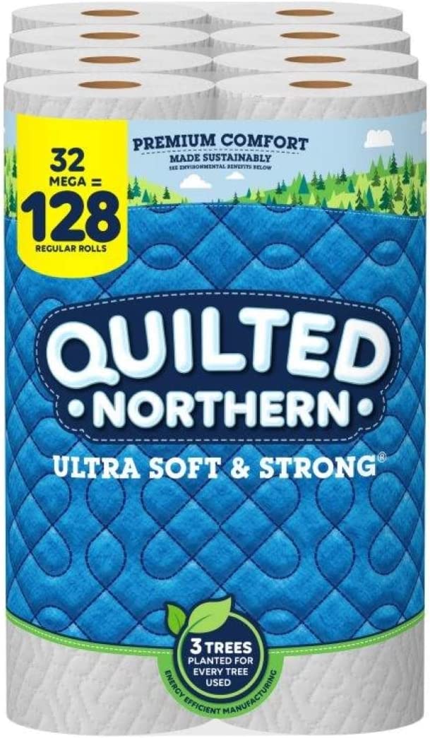 32-Ct Quilted Northern Ultra Soft & Strong 2-Ply Mega Toilet ...