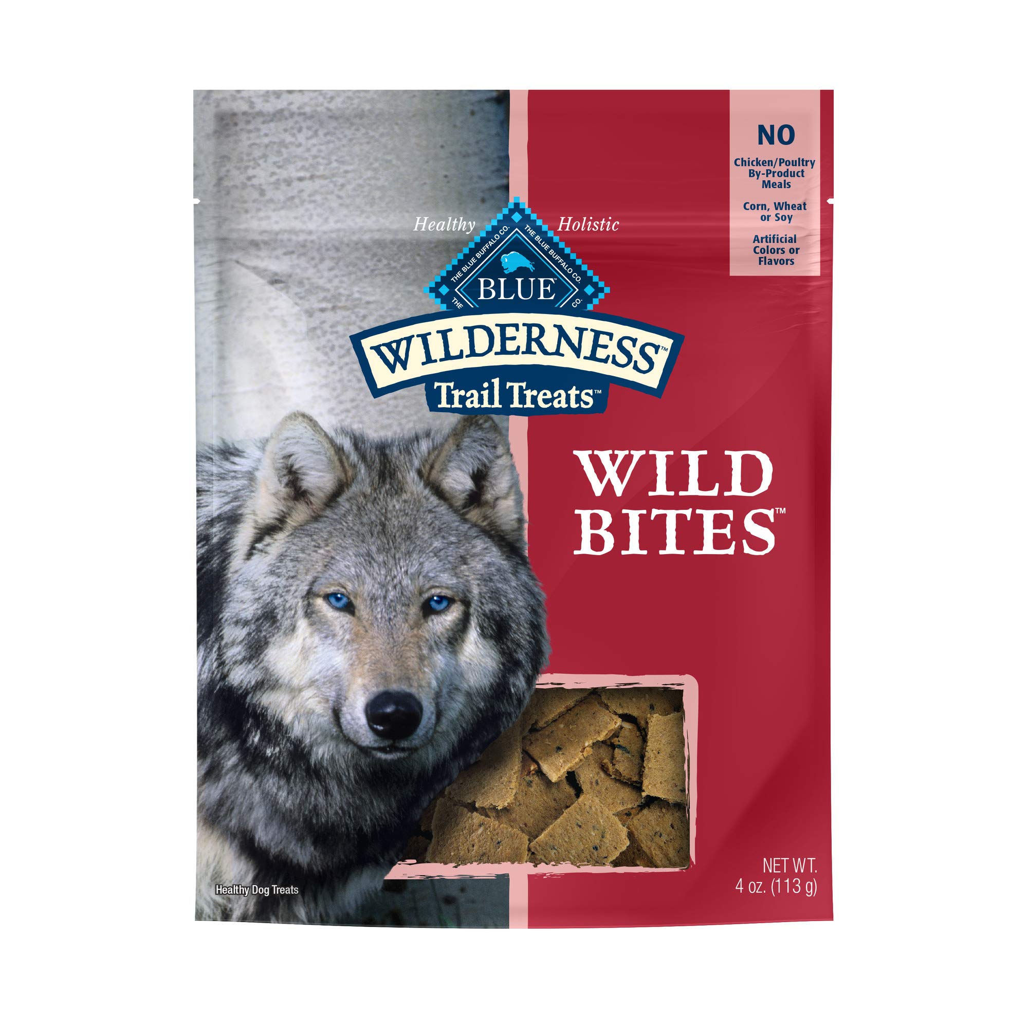 4-Oz Blue Buffalo Wilderness Trail Treats Wild Bites Grain Free Soft-Moist Dog Treats, Salmon $1.74 or less & More