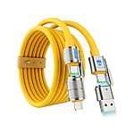 4.8FT Magic 4-in-1 240W Multi USB-C Fast Charge Charging Cable $4.99 @Woot