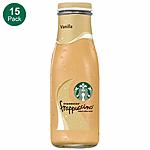 15-Count of 9.5oz Starbucks Frappuccino Coffee Drink (Vanilla) $11.20 w/ S&amp;S + Free S&amp;H