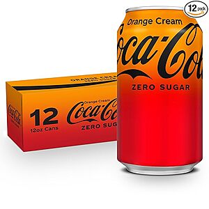 12-Pack 12-Oz Coca-Cola Soda: Diet Coke 3 for .20,  Zero Sugar Orange Cream 3 for  & More w/ Subscribe & Save