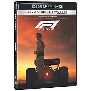 W+: F1: The Movie (4K Ultra HD + Digital Copy) .99
