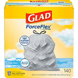 Glad ForceFlex Tall Kitchen Trash Bags