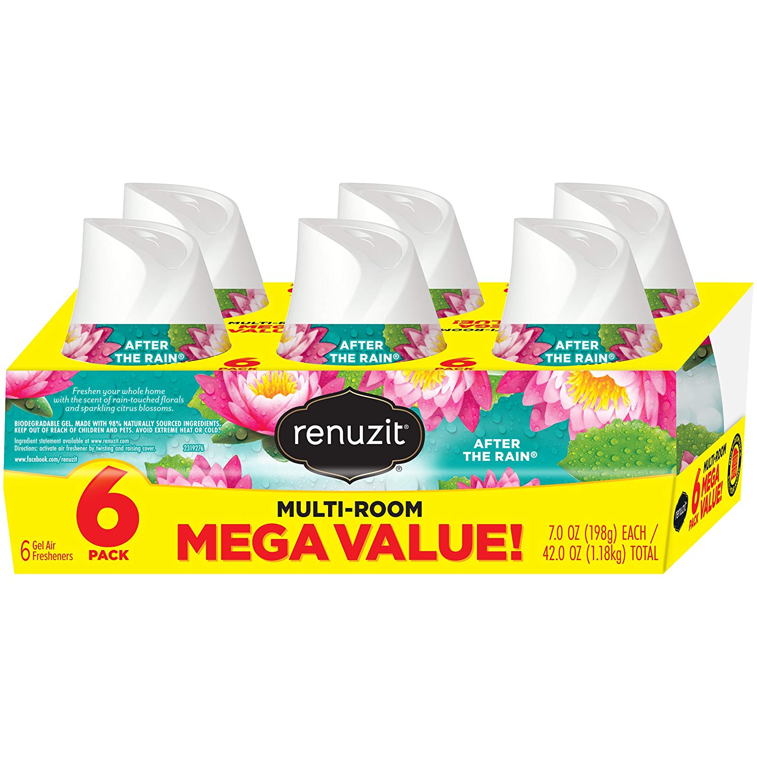 6-Ct Renuzit Adjustable Air Freshener Gel (After The Rain) $1.75 w/ S&S + Free S&H