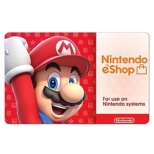 Newegg Nintendo eShop gift card 10 off 35 for 31.50 with