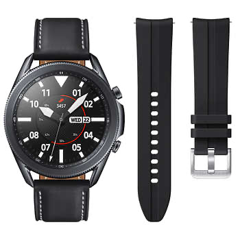 Samsung Galaxy Watch3 45mm LTE Smartwatch - Mystic Black - Bonus Band Included - $269.99