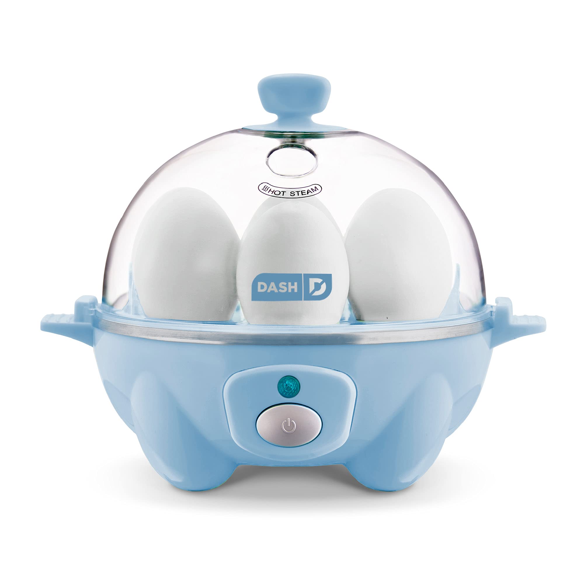$14.99 Dash Rapid Egg Cooker: 6 Egg Capacity Electric Egg Cooker For Hard Boiled Eggs, Poached Eggs, Scrambled Eggs, Or Omelets With Auto Shut Off Feature - Dream Blue At Amazon,