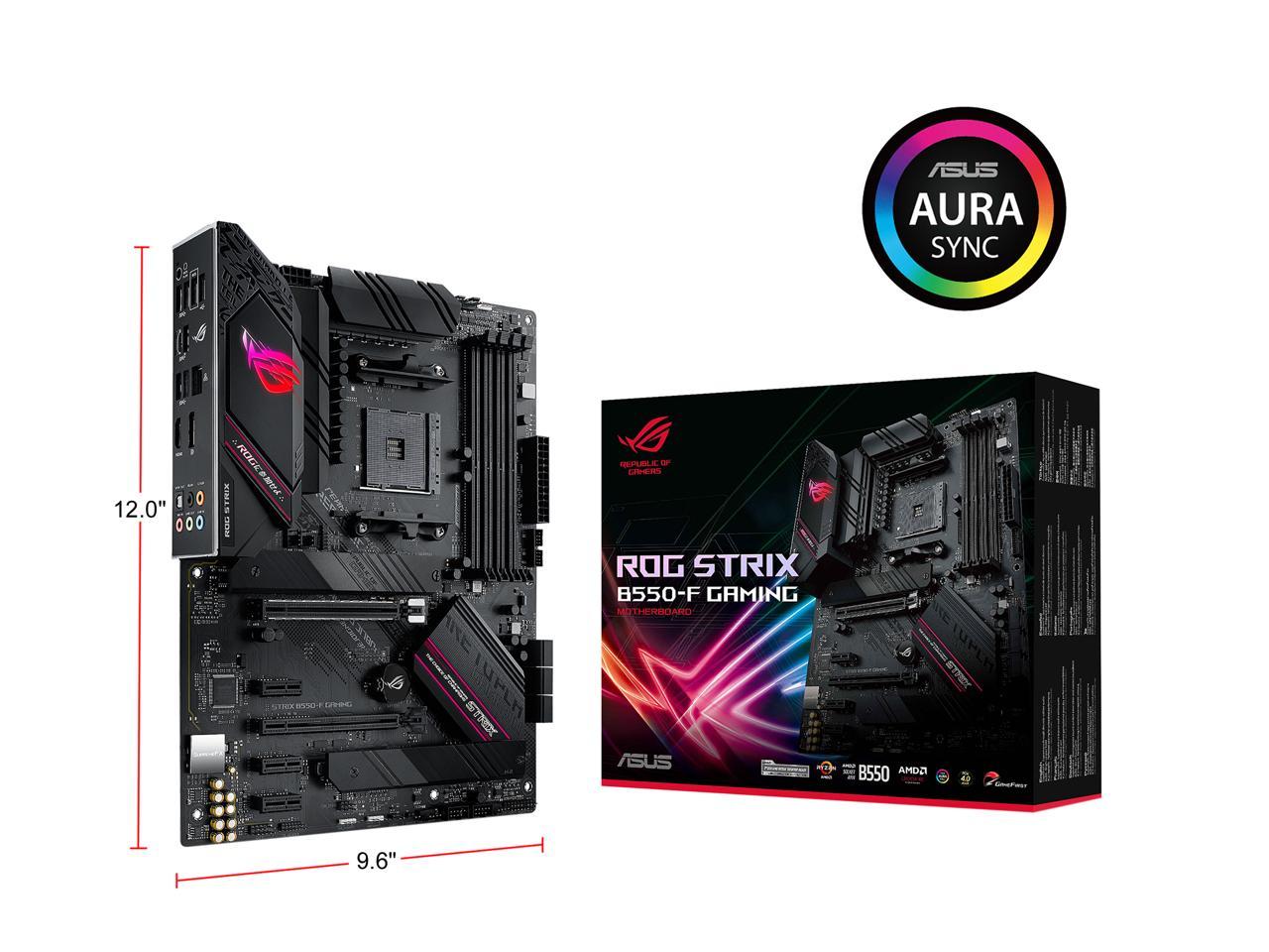 ASUS ROG STRIX B550-F GAMING AM4 AMD B550 SATA 6Gb/s ATX AMD Motherboard $159.99 At Newegg After Promo Code.