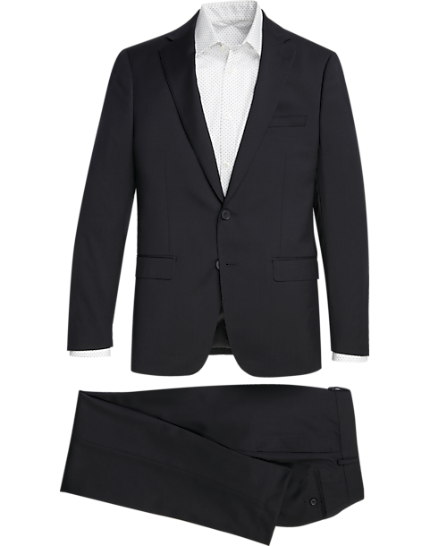 $119 At Menswearhouse: Calvin Klein X-Fit Navy Slim Fit Suit.