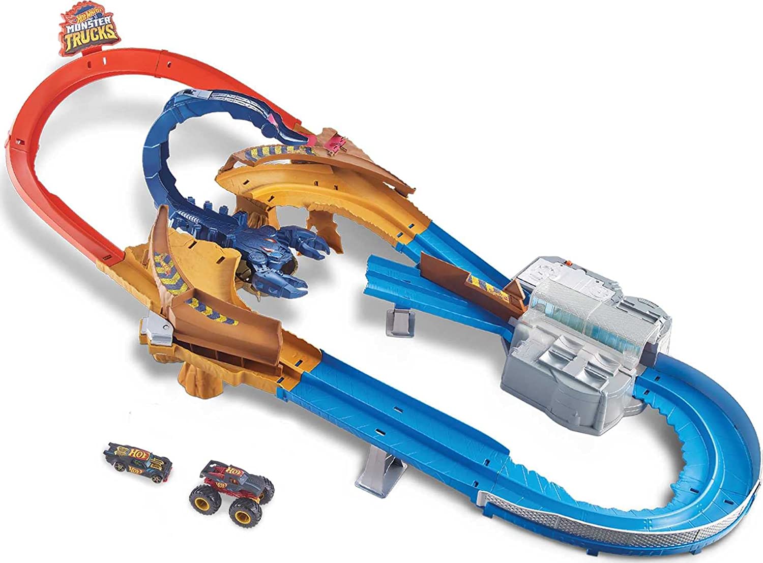 $23.99 At Amazon & Walmart: Hot Wheels Monster Trucks Scorpion Raceway Boosted Set with Monster Truck and Hot Wheels car and Giant Scorpion Nemesis.