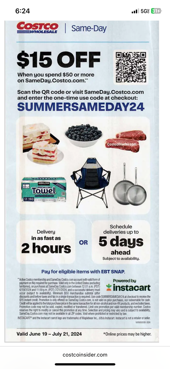 Costco July 2024 Coupon Book.