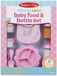 Eat Doll Accessories Feeding Set (8 pcs) , Pink $10.87