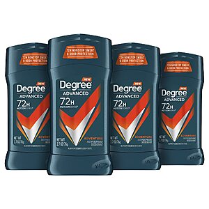 Degree Men Antiperspirant Deodorant With MotionSense Technology 2.7 oz, Pack of 4 $10.78
