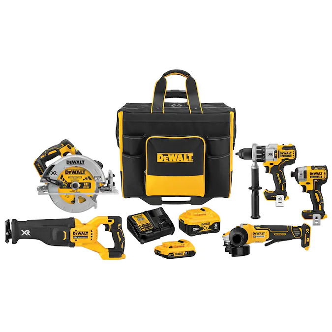 Lowe's - DEWALT 20V MAX XR POWER DETECT 5-Tool Combo Kit with Large Site-Ready Rolling Bag $529