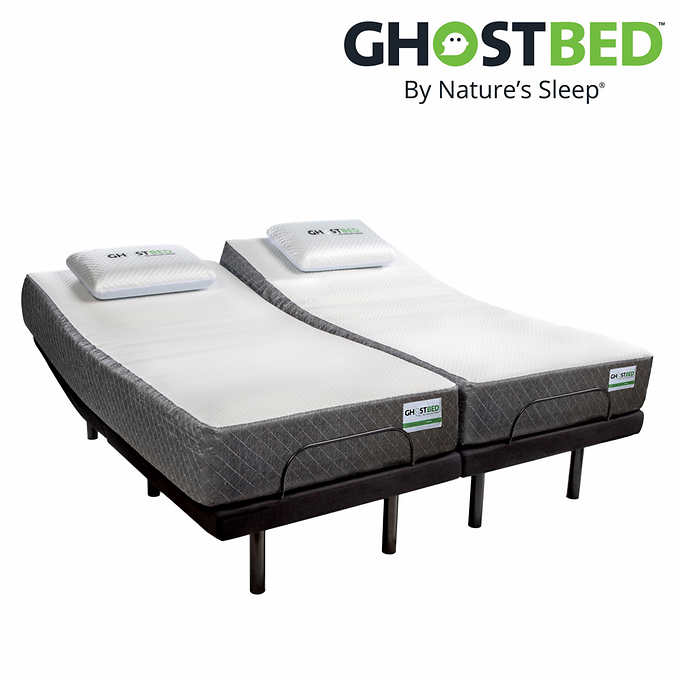 Ghostbed 11" Split King Memory Foam Mattress with Adjustable Base $1599  +Free Shipping