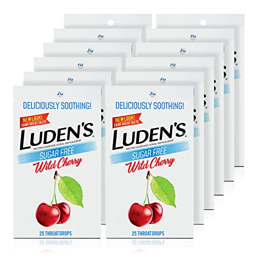Pack of 12 - Luden's Cough Drops, Sugar Free Wild Cherry, 25 Drops as low as $17.86 w/ S&S