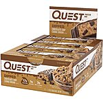 12-Ct 1.76oz. Quest Nutrition Protein Bars (Dipped Chocolate Chip Cookie Dough) $13 w/ Subscribe &amp; Save