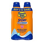 [4 cans @ $4.19/can] 2 x Banana Boat 50 SPF Sport Performance Cool Zone Broad Spectrum Sunscreen Spray, Twin Pack, 6 oz as low as $16.74 w/ S&amp;S
