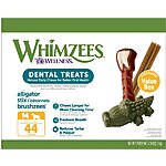 $68.29 for 132-count (44 count x 3 boxes) WHIMZEES Value Box Medium Dental Chews Natural Grain-Free Dental Dog Treats (just $0.52 each)