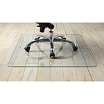 36" x 46" Lorell Tempered Glass Chair Mat $46 + Free Shipping