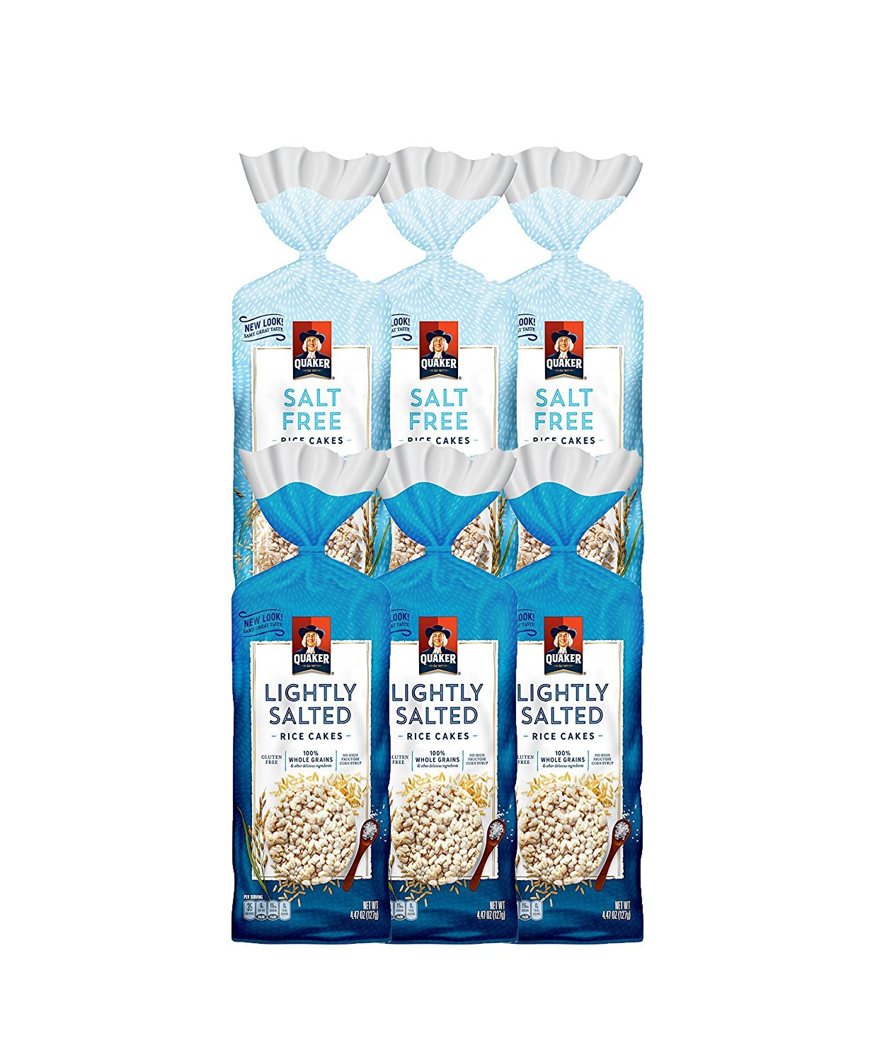 Quaker Large Rice Cakes, Gluten Free, 3 Flavor Variety Pack, 6 Count as low as $8.28 w/ S&S