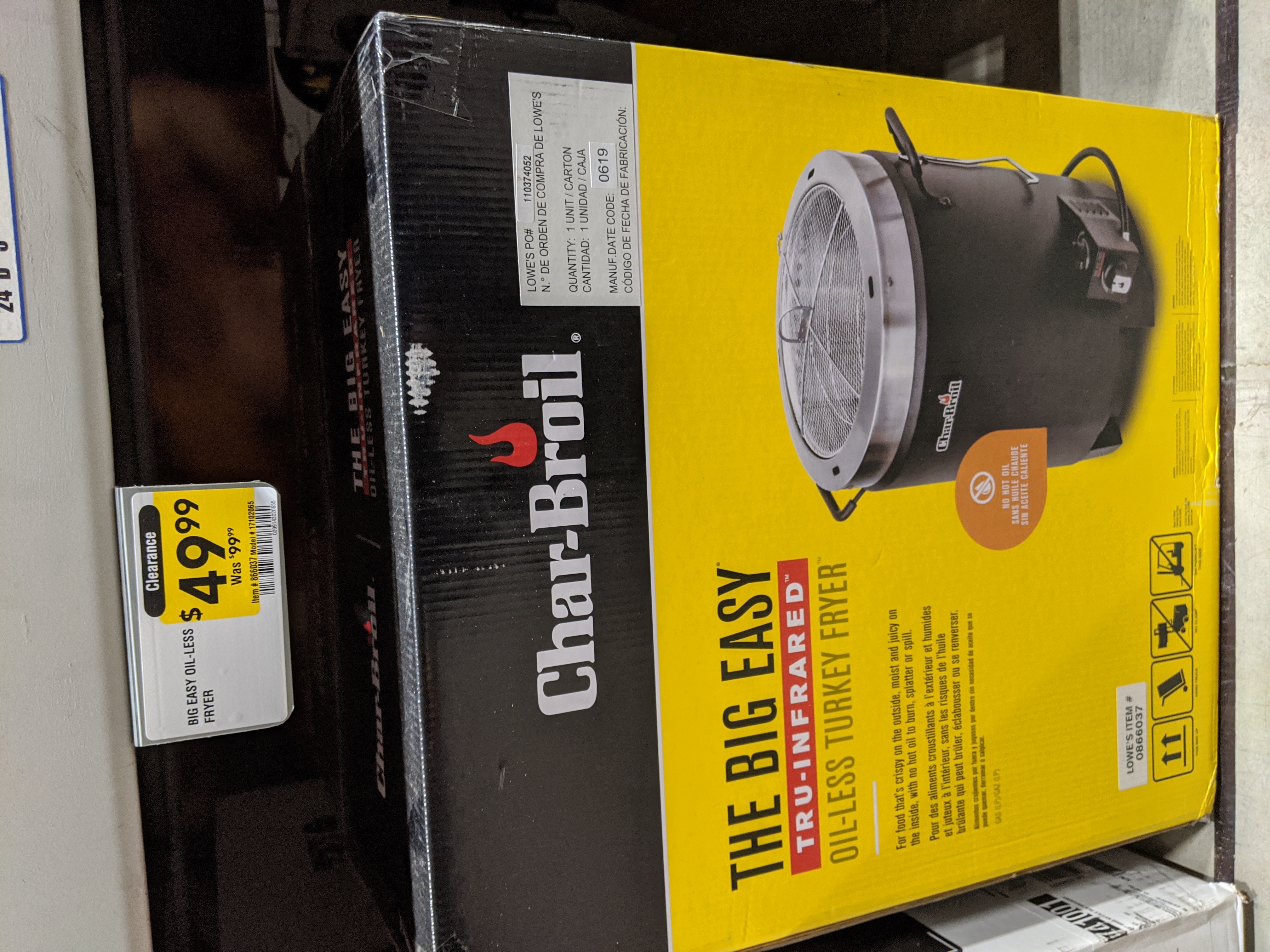 Char-Broil The Big Easy Oil-Less Turkey Fryer ymmv Clearance $49.99 was $99.99