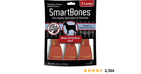 SmartBones Large Chews, Treat Your Dog to a Rawhide-Free Chew Made With Real Meat and Vegetables - $5.99