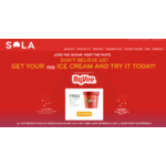 FREE Pint of Low Carb, Low Sugar Sola Ice Cream exclusively at HyVee Until 5/7/18