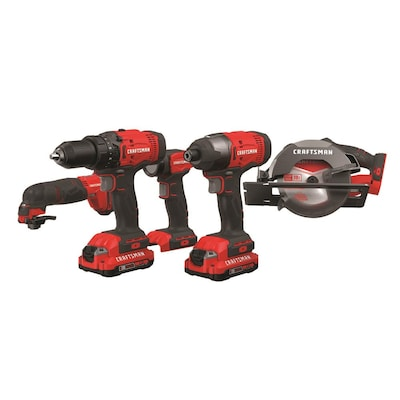 YMMV Lowe's CRAFTSMAN V20 5-Tool 20-Volt Max Power Tool Combo Kit with Soft Case $90