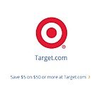 Save $5 on $50 or more at Target.com