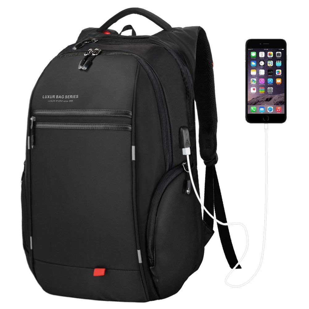Anti Theft Laptops Backpack with USB Charging Port $14.99