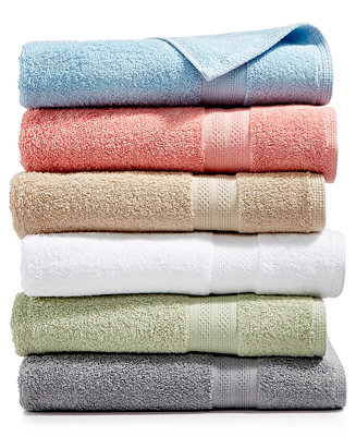 Sunham Soft Spun Cotton Solid Bath Towel, 27" x 52"  & Reviews - Bath Towels - Bed & Bath - Macy's