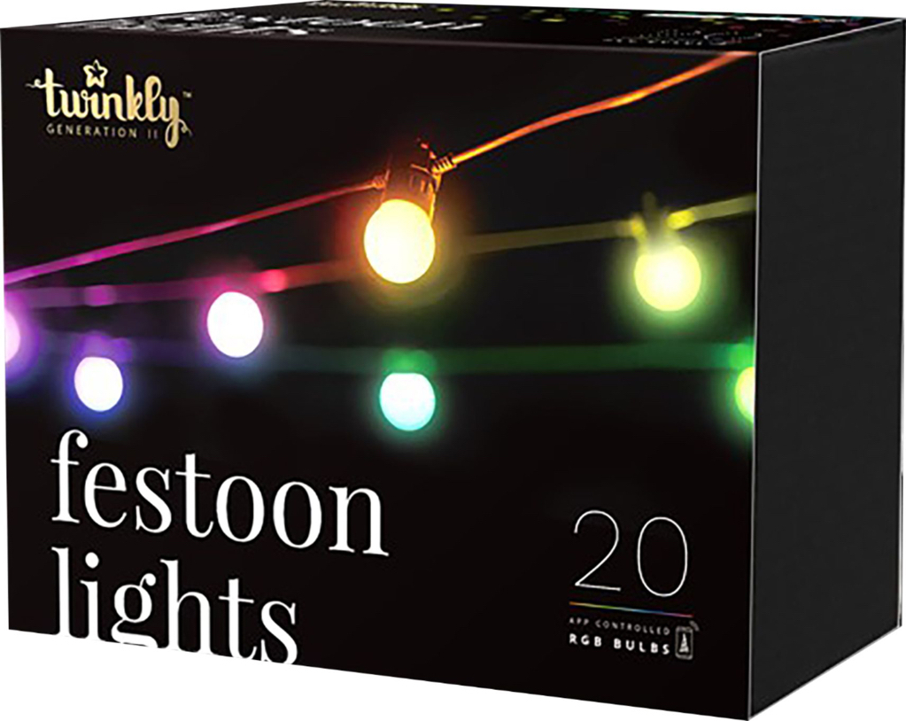Twinkly Smart Lights Festoon 20 RGB LED Generation II TWF020STP-BUS - $58.99