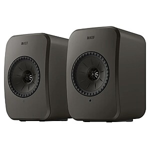 Select Stores: KEF LSX II LT Wireless Bookshelf Speakers (Pair, Graphite Grey) $399.95 (In-Store Only)